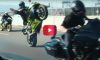 harley burnout drift wheelie video