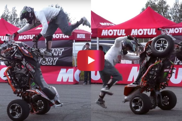 ATV Rider Wins Stunt Contest With Crazy Acrobatics