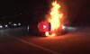 audi catches fire at 150 mph