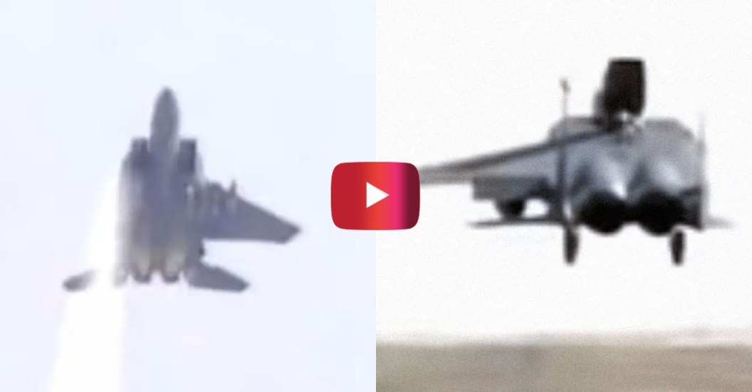 f-15 fighter jet lands with only 1 wing