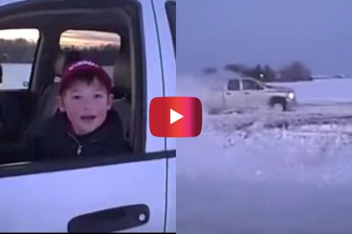 Country Kids Rip Donuts in Dad’s Truck for Priceless Video