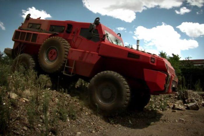 This 10-Ton Military Vehicle Can Withstand Lions and Explosives
