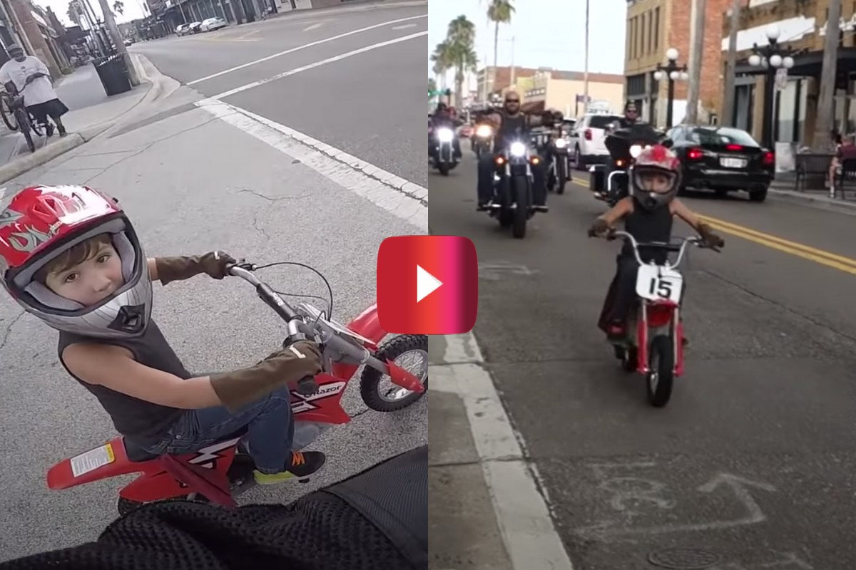 6-Year-Old Leads Motorcycle Ride in Awesome Video - alt_driver