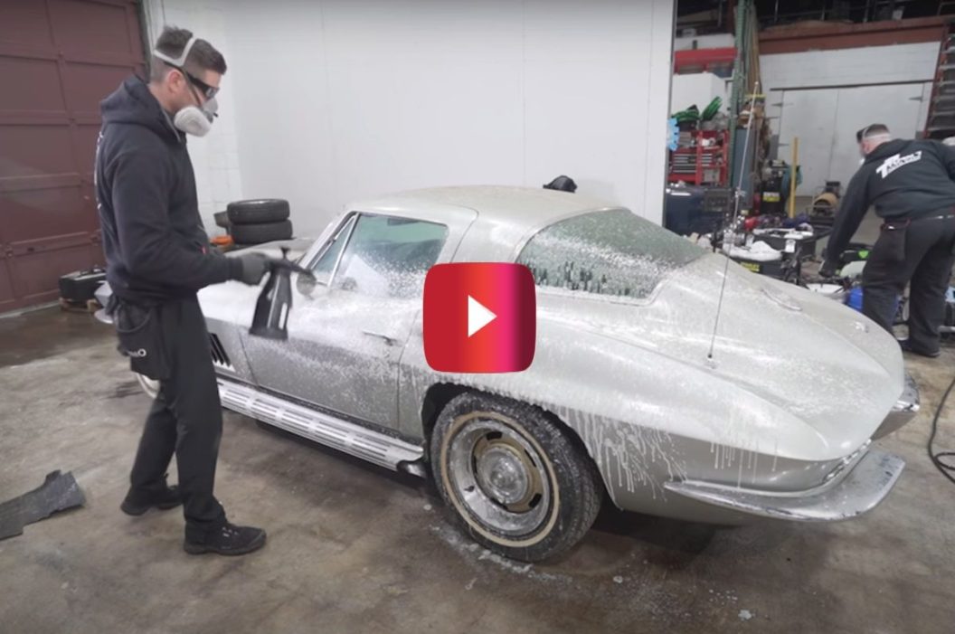 '67 corvette gets first wash in 33 years