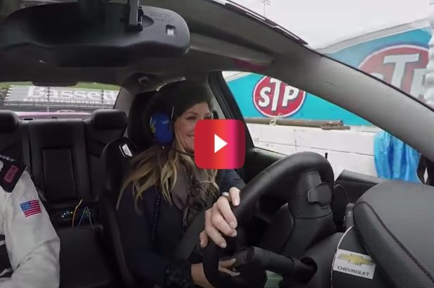 Amy Earnhardt Was Pregnant With Baby Isla Rose When She Drove the Pace Car in Martinsville