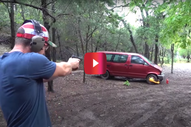 Demolition Ranch Shoots at Tire Boot for Badass Video