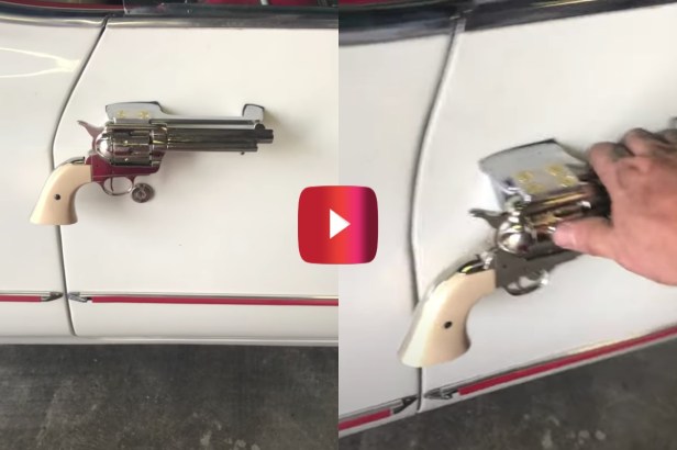 Man Fits Replica Colt .45 Door Handles to ’67 Cadillac