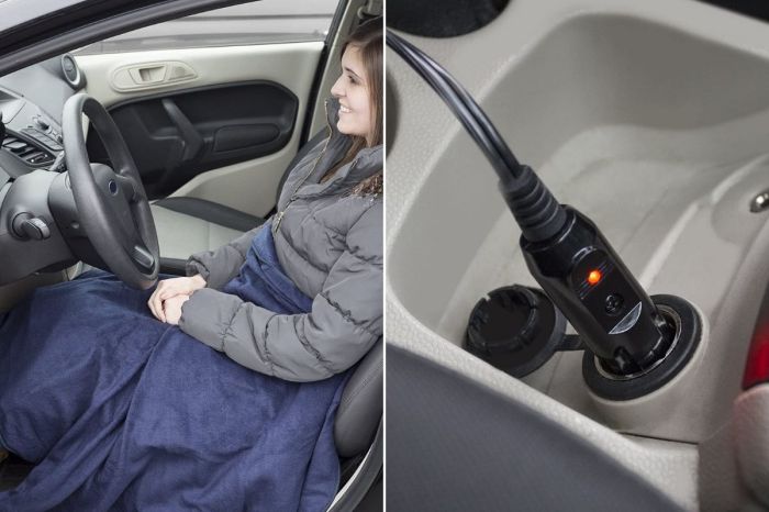 $25 Heated Car Blanket Keeps Drivers and Passengers Cozy