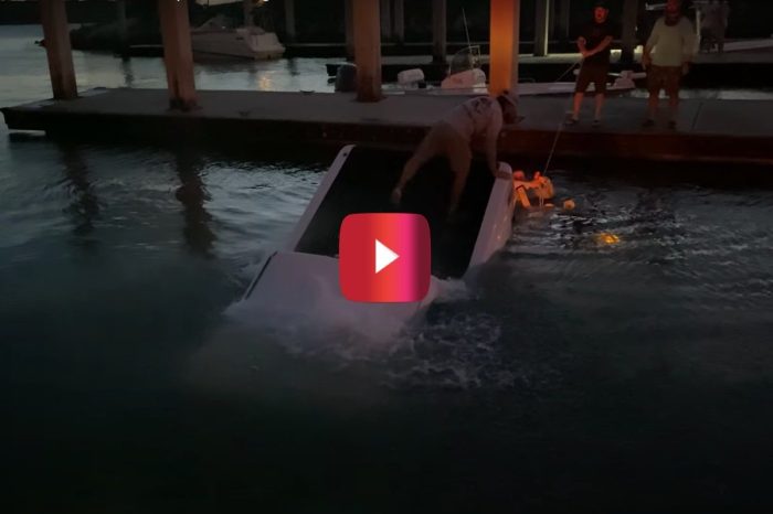 Pickup Truck Takes a Sad Plunge Into the Watery Depths at Boat Ramp