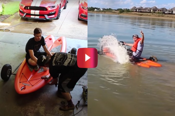 Amphibious Go-Kart Goes From the Garage to the Lake