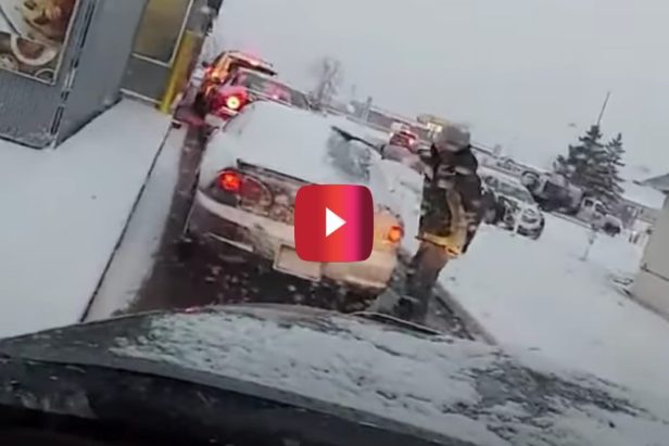 “Canadian Road Rage” Is a Real Thing, As This Driver Demonstrates During a Winter Storm