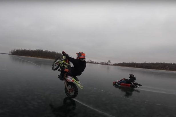 Buddies Bring Out the Toys and Studded Tires for a Ride on Thin Ice