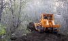 bulldozer making logging roads