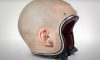 human head motorcycle helmet