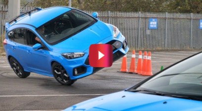 stunt driving in ford focus rs