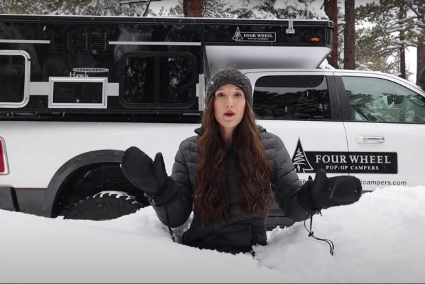 YouTuber Shows What It’s Like to Spend a Winter Storm in a Truck Camper