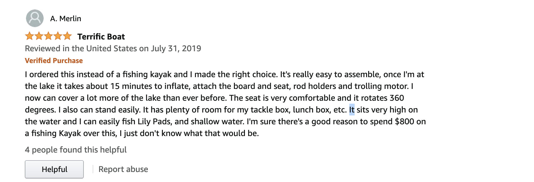 review for boat