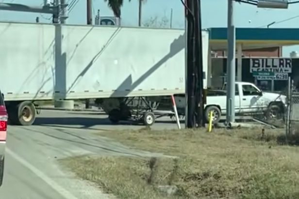 Chevy Truck Easily Tows Massive Big Rig Trailer