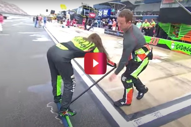 Danica Patrick Helped Her Pit Crew During a Rain Delay, But Brad Keselowski Thought It Was Hilarious