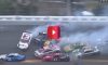 jimmie johnson wreck at the clash 2019