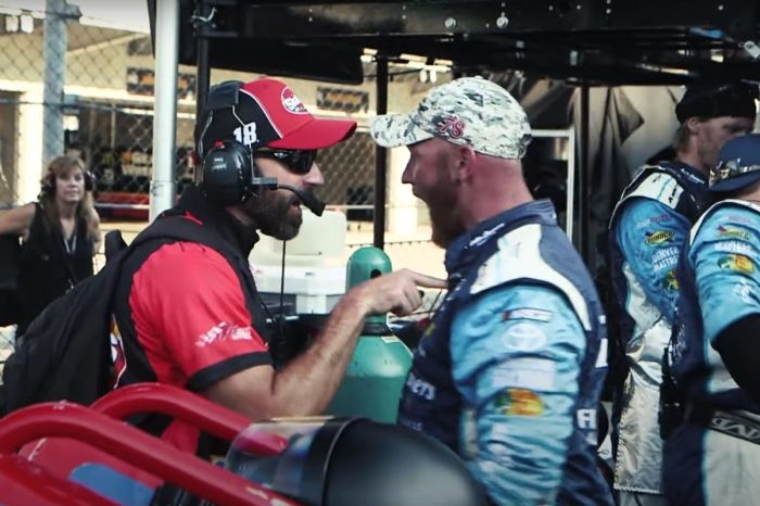 Crew Members Get in Each Other’s Faces After Kyle Busch and Martin Truex Jr. Wreck