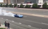 corvette burnout into traffic