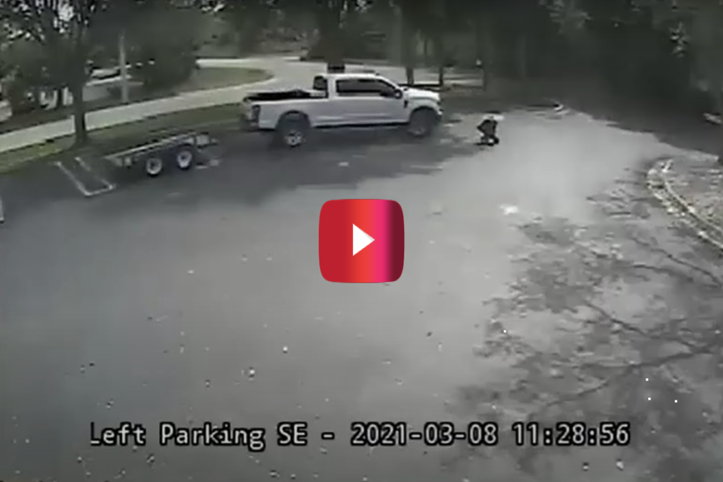 florida man hits woman with pickup truck
