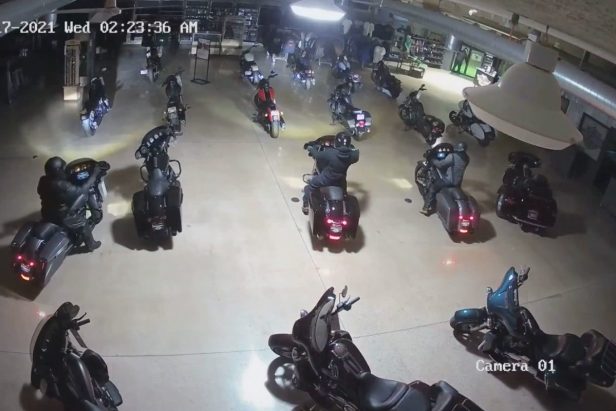 These Thieves Stole Harley Motorcycles From a Dealership, and It All Looked Like a Hollywood-Style Heist