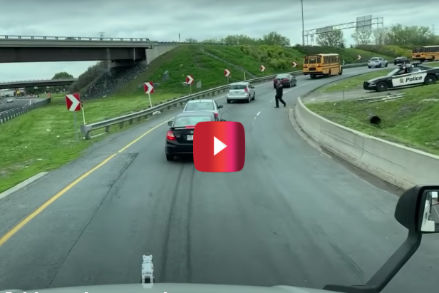 Impatient Driver Tries Pulling a Fast One, But This Police Officer Sets Him Straight