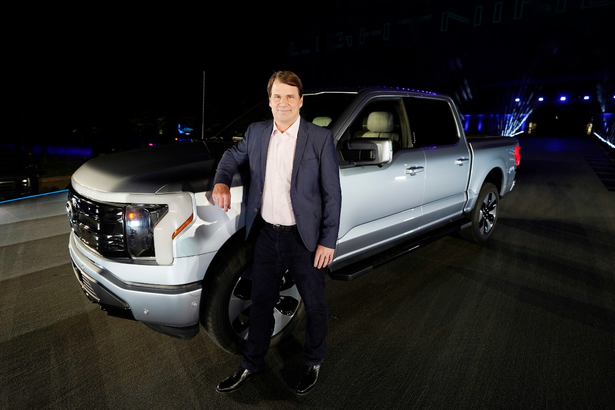 Ford's CEO Is Chris Farley's Cousin, But He Has Some Impressive