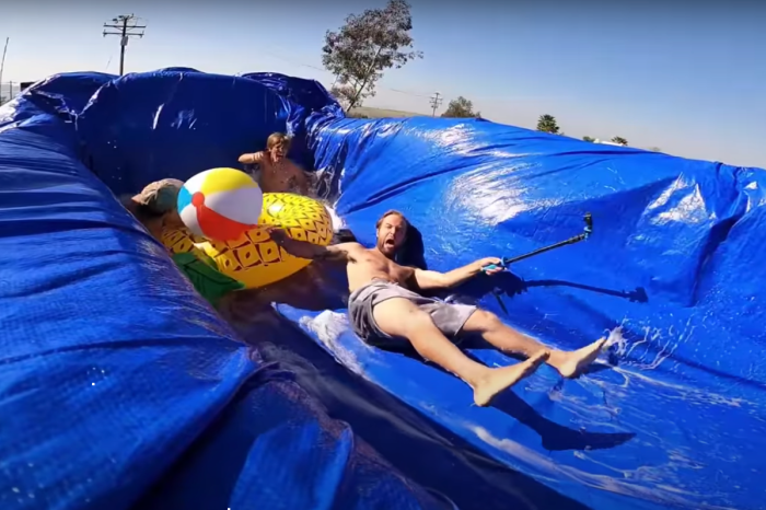 This Slip N’ Slide in a Moving Truck Is As Fun As It Looks and Then Some