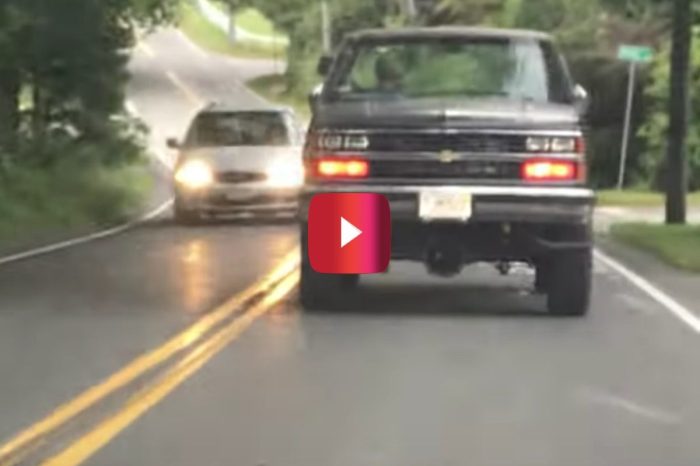 Backwards Chevy Truck Gets Caught on Video, and the Folks Filming Couldn’t Believe It
