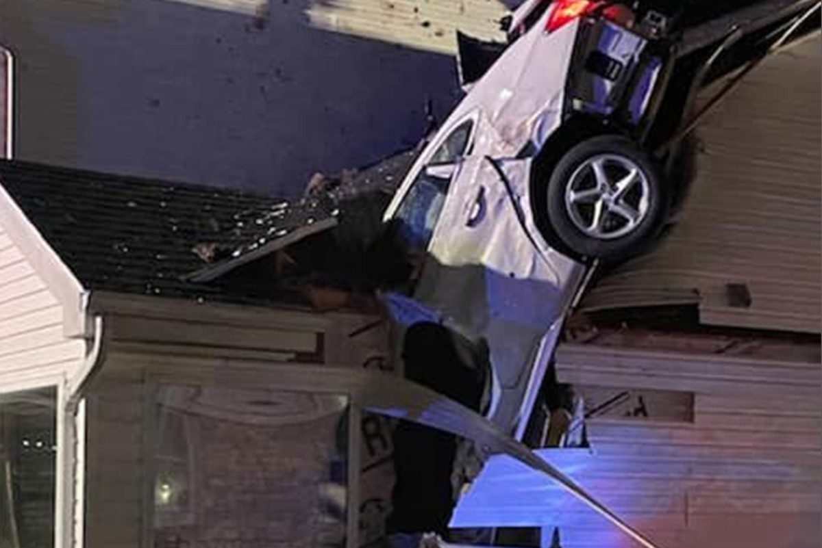 Car Crashes Through Roof of Home and Barely Misses Couple Sleeping ...