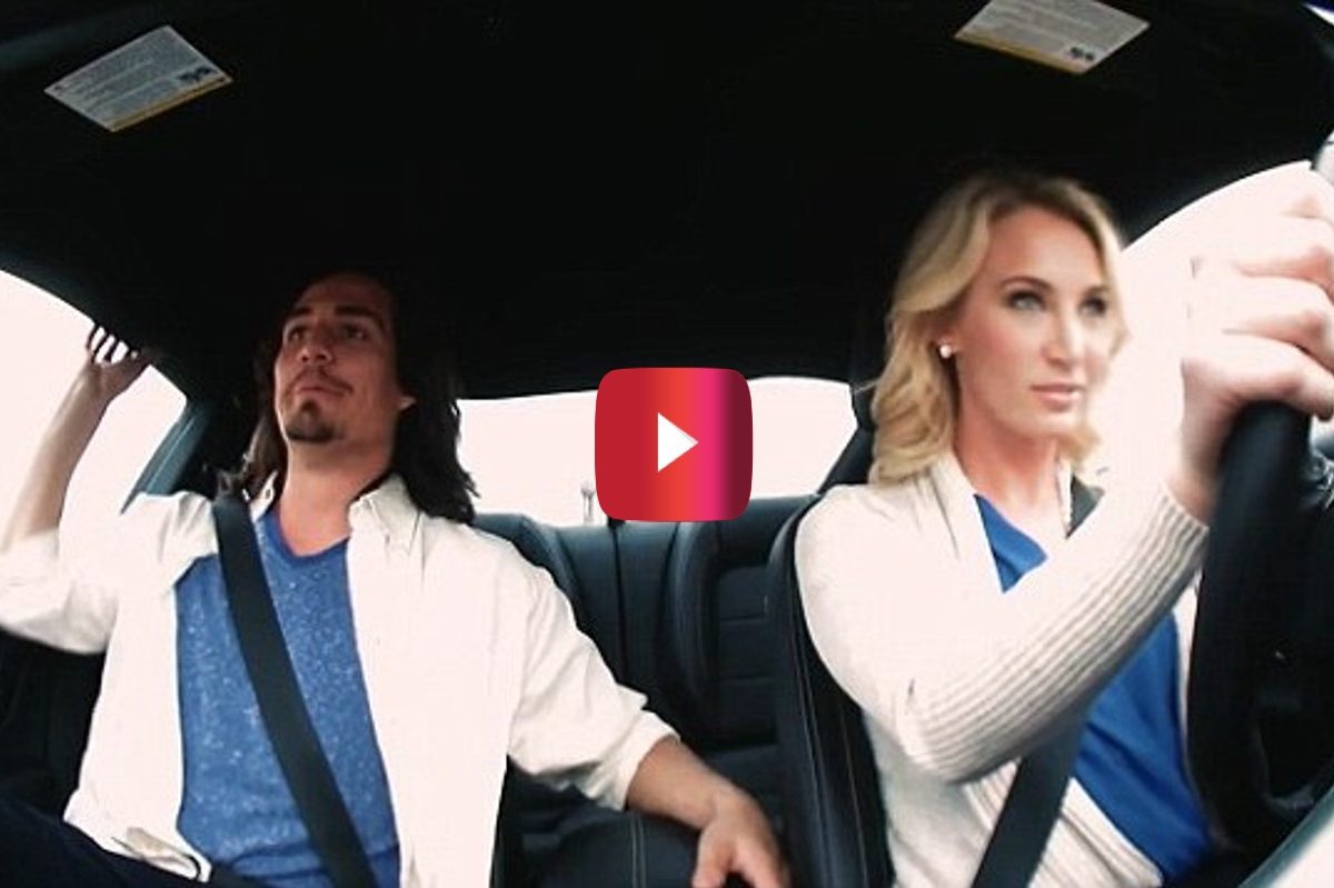 female stunt driver plays dumb blonde to blind dates