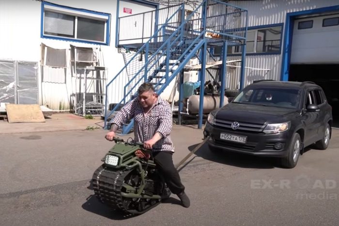 This Tiny Motorcycle Tank Called “The Hamster” Is One Seriously Versatile Machine