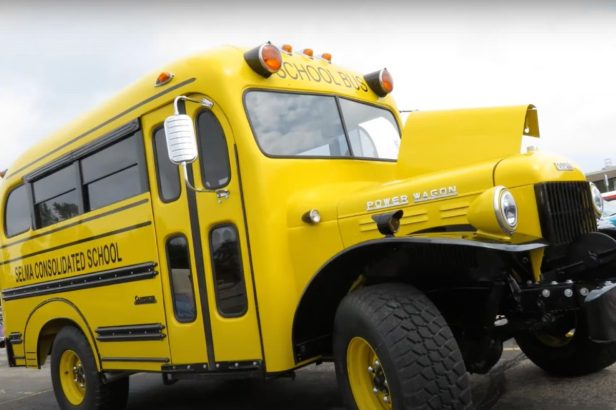 This Dodge Power Wagon School Bus Is Stuffed With a Beastly Hellcat Engine