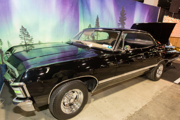 The 1967 Chevy Impala from the television series the Supernatural on display during the Wizard World Chicago Comic-Con at Donald E. Stephens Convention Center on August 27, 2017 in Rosemont, Illinois