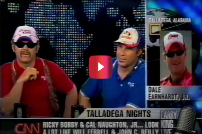 Iconic “Talladega Nights” Characters Fight With Dale Earnhardt Jr. in Hilarious Larry King Interview