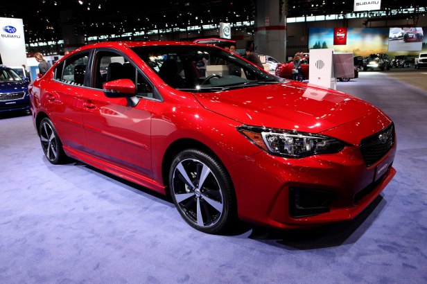 2017 Subaru Impreza is on display at the 109th Annual Chicago Auto Show at McCormick Place in Chicago, Illinois on February 10, 2017