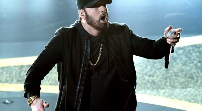 Eminem performs onstage during the 92nd Annual Academy Awards at Dolby Theatre on February 09, 2020 in Hollywood, California